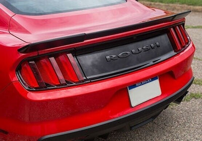 Roush Rear Spoiler Painted Gloss Black (Coupe Only) For 2015-2022 Ford Mustang